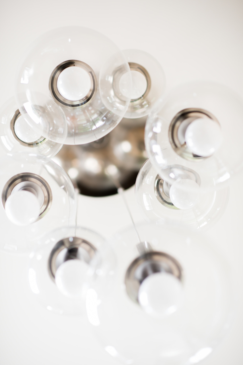 these lights are so ethereal From a Fallaway Lot to a Dream House
