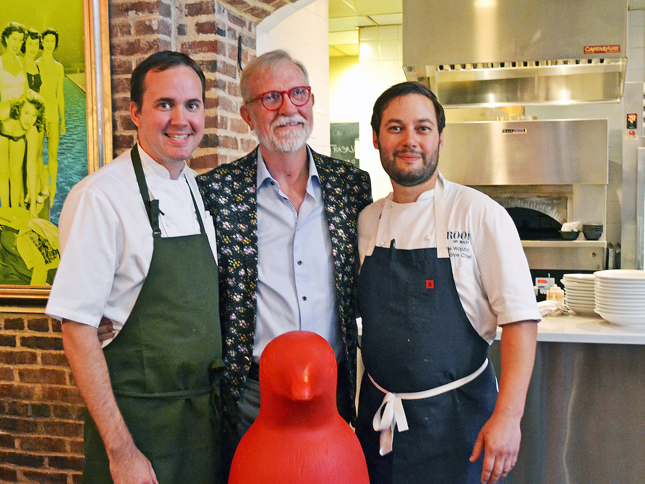 Always look for the penguin in the picture 21C Bentonville Chef Cooks for 21C Louisville