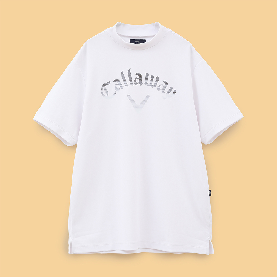 3℃裏クール天竺ロゴプリントモックネック ※4Lサイズあり (MENS)