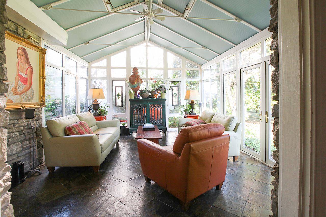 The sunroom is the room guests tend to love the most.