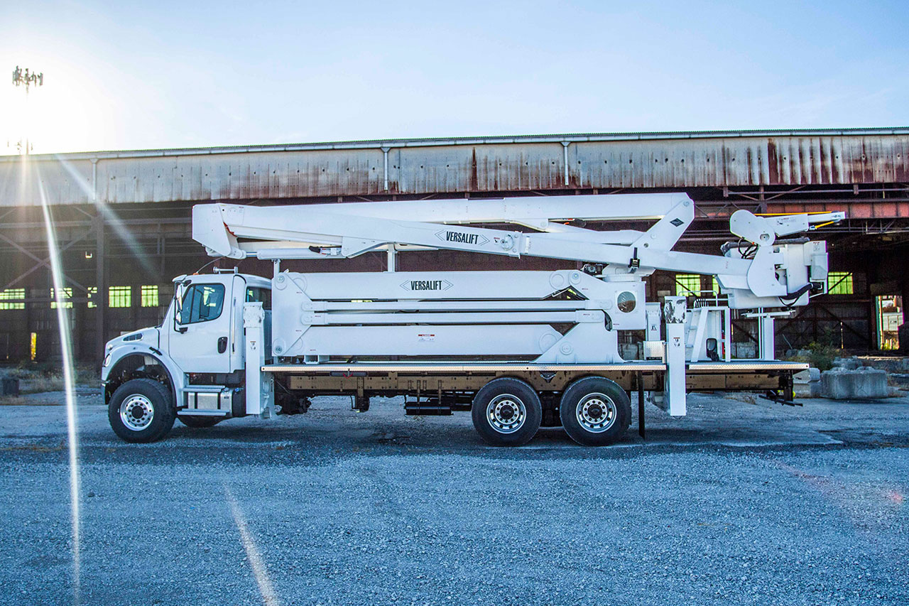 107 ft Transmission Bucket Truck Rental Custom Truck One Source