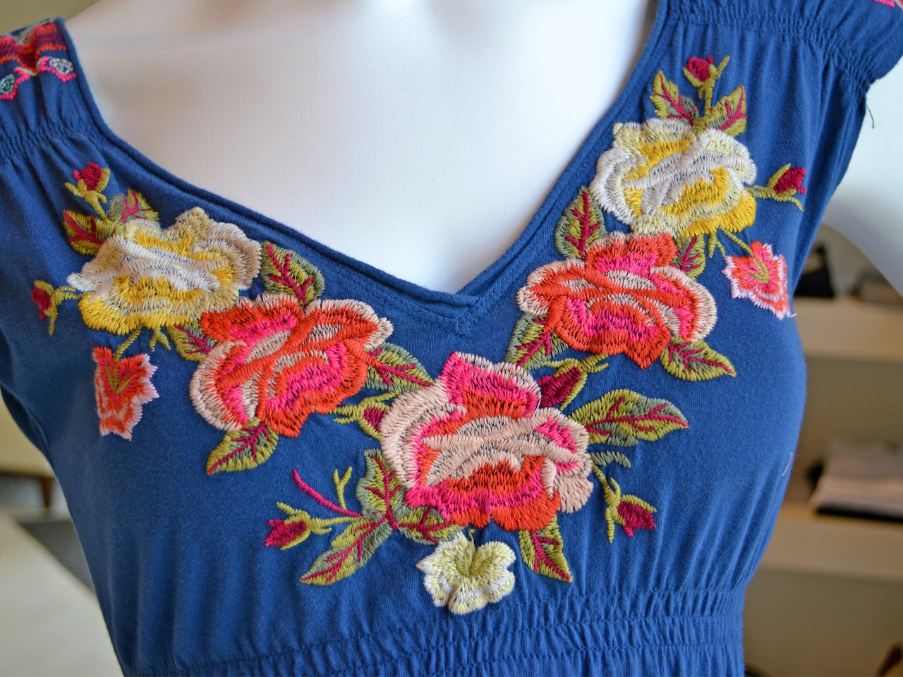 So many colors here set on the blue background What to Wear August Events in Louisville