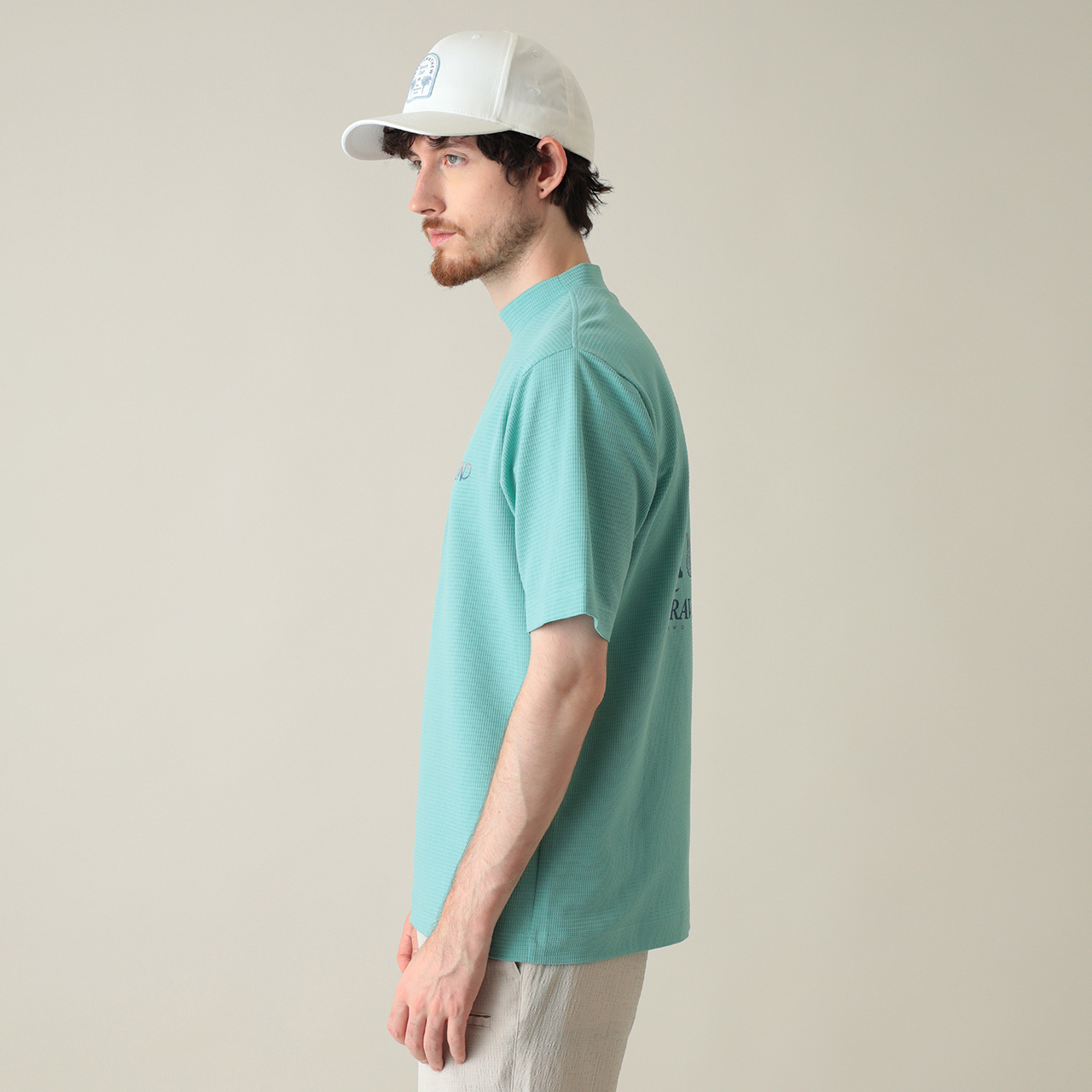 石川遼プロ着用】半袖グラデーションバックプリントモックネック(UNISEX)