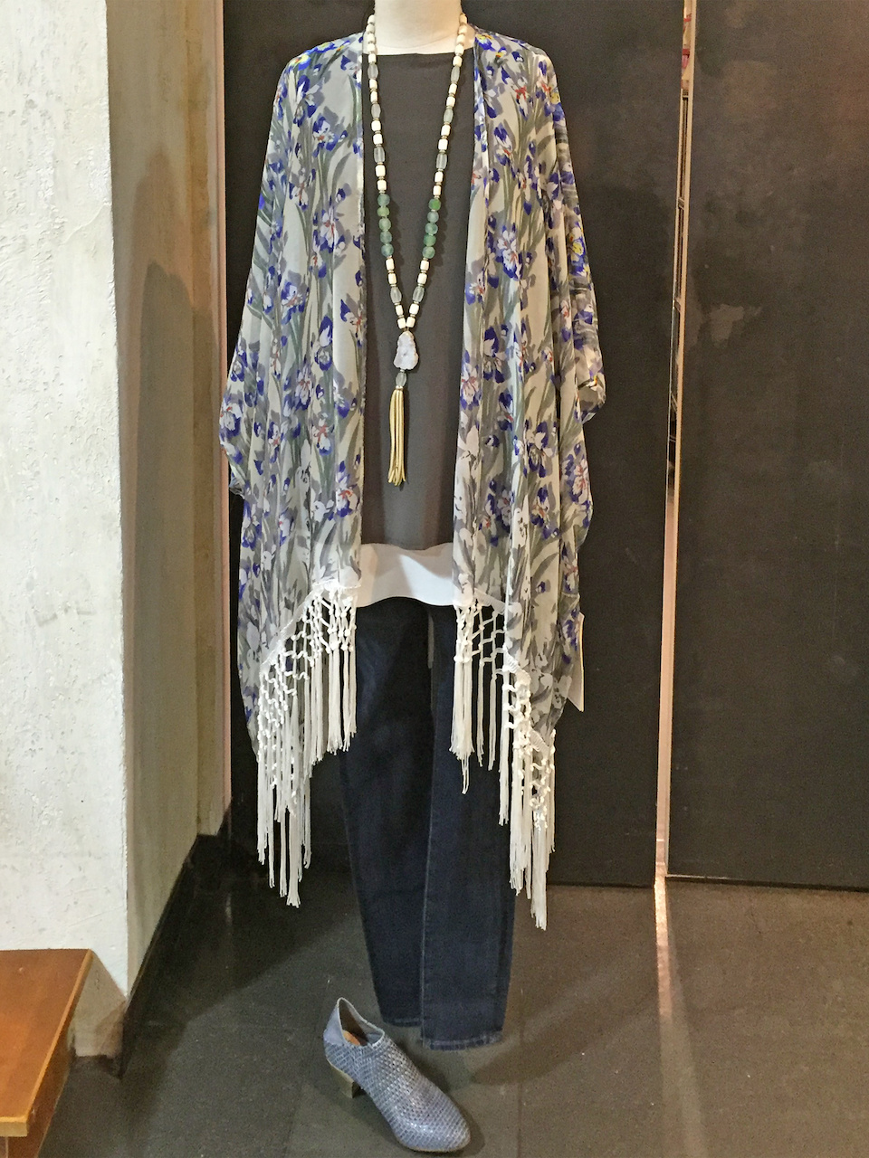 From Betsy Prince: Love & Liberty Iris fringe jacket, $231; Sympli olive tank, $80; AG Farrah Skinny jean in dark wash, $205 From Betsy Prince: Love & Liberty Iris fringe jacket, $231; Sympli olive tank, $80; AG Farrah Skinny jean in dark wash, $205