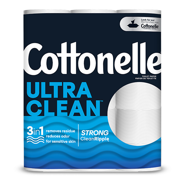 Cottonelle Ultra Clean Care Toilet Paper, Mega Rolls-12/Case (CTTNMEGA12) photo