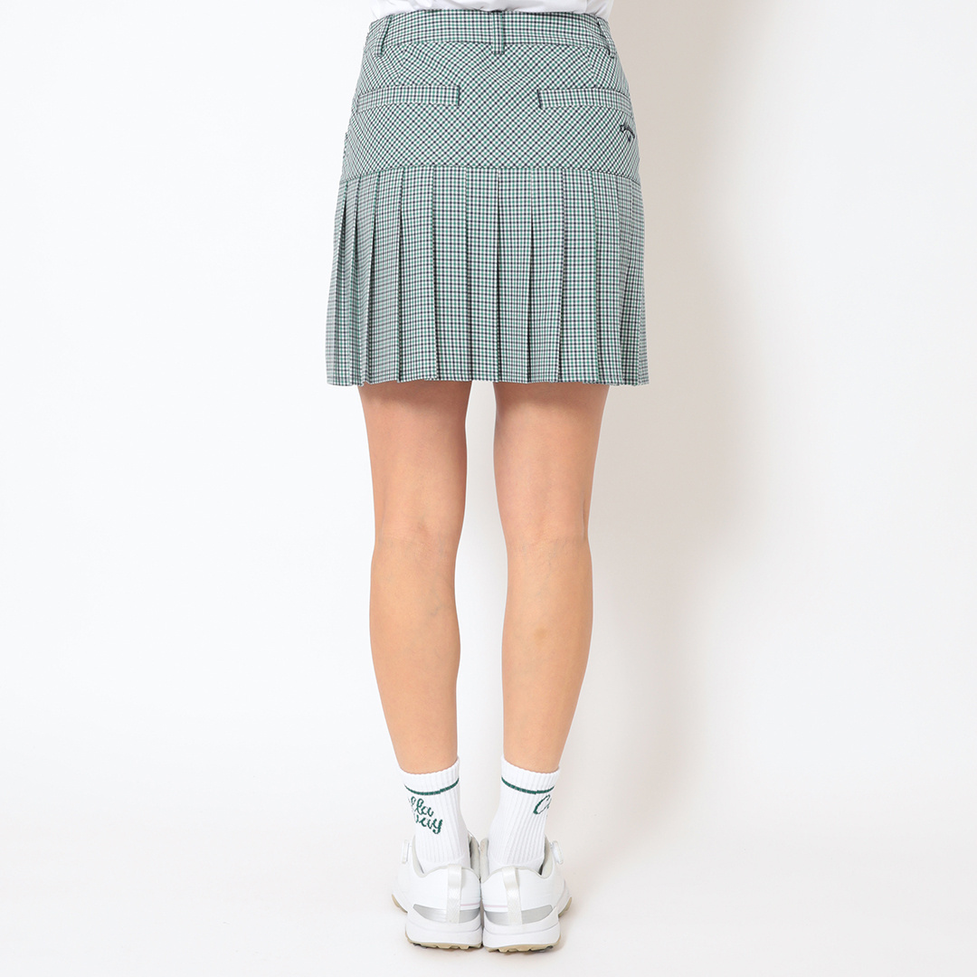 河本結プロ着用】チェックプリーツスカート (WOMENS)