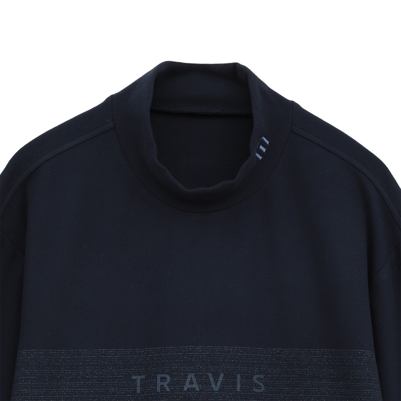 チェストプリント 長袖 モックネック(MENS)