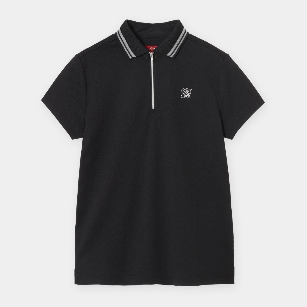 ハイゲージカノコハーフジップシャツ (WOMENS)