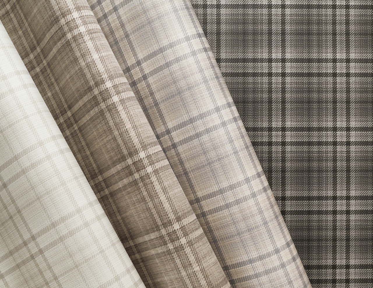 Phillip Jeffries Caldwell Plaid wallcovering