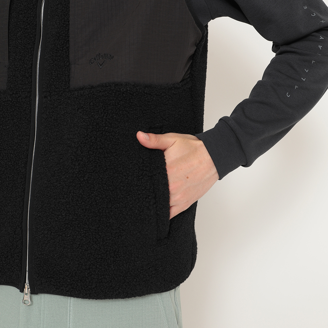 極美品✨Callaway ベンツ コラボ ボアベスト ダブルジップ 極美品✨Callaway ベンツ コラボ ボアベスト ダブルジップ