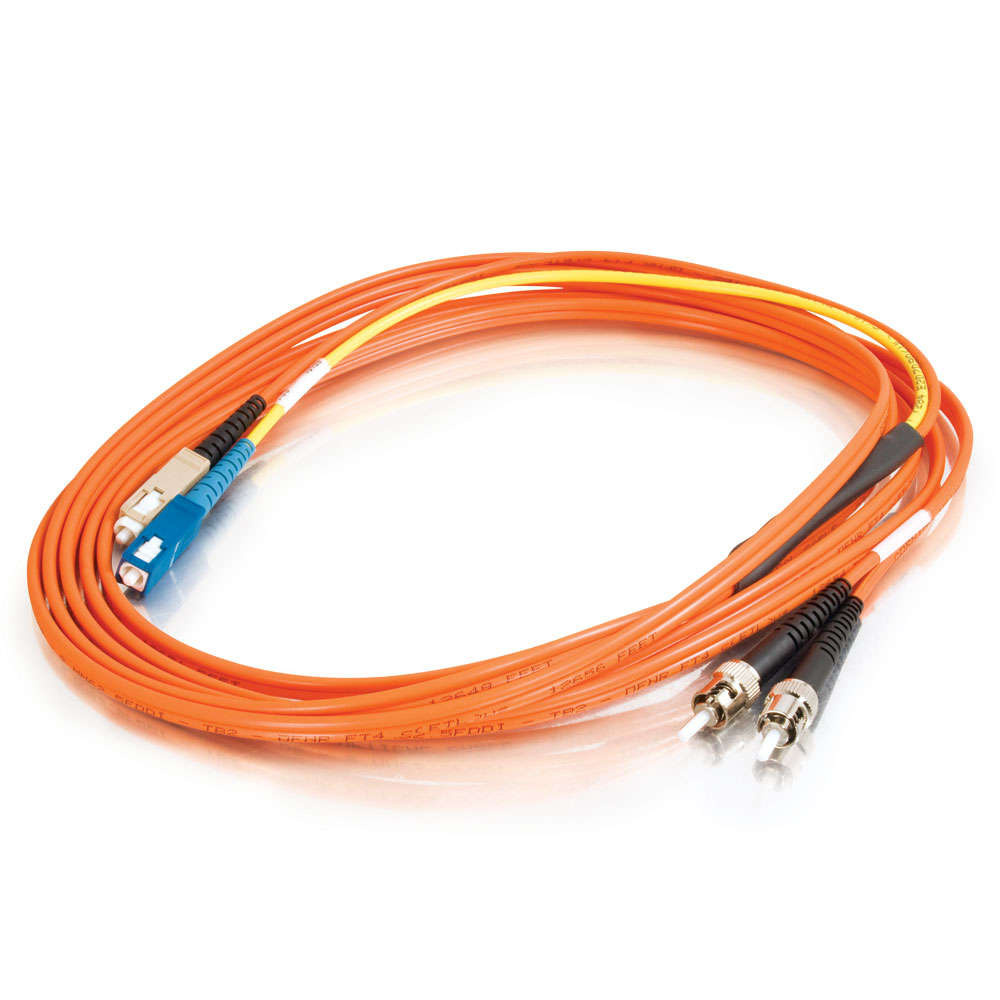 SC/ST 62.5/125 Mode-Conditioning Fiber Optic Patch Cable - Orange (TAA Compliant)