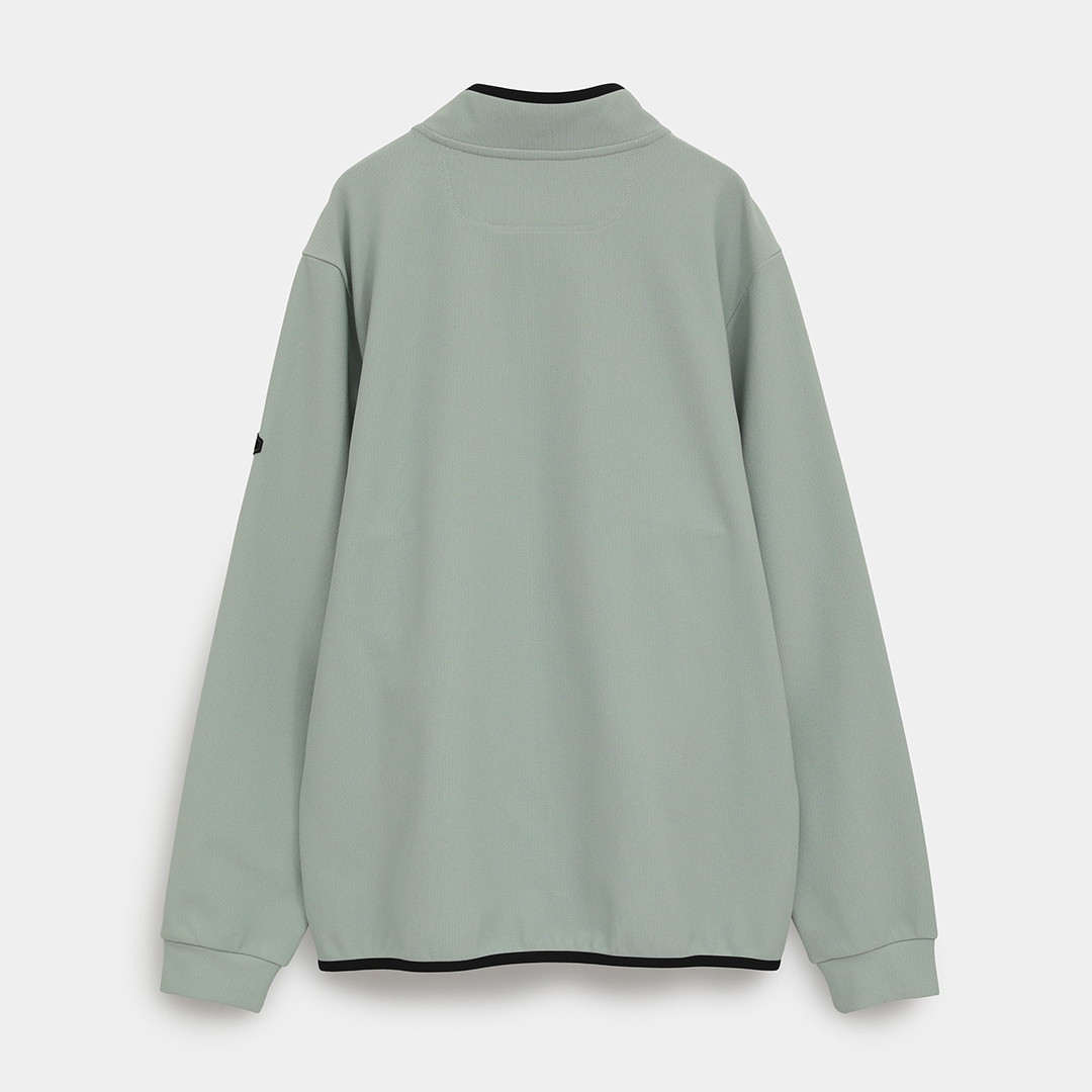 裏起毛ハーフジップモックネックシャツ ※4Lサイズあり (MENS) C25233109