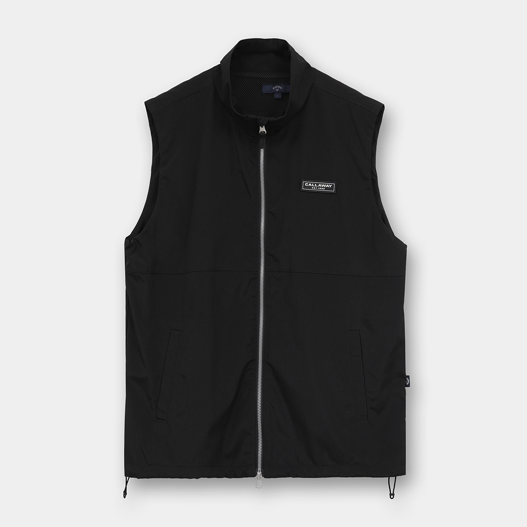 ストレッチ撥水フルジップベスト (MENS)