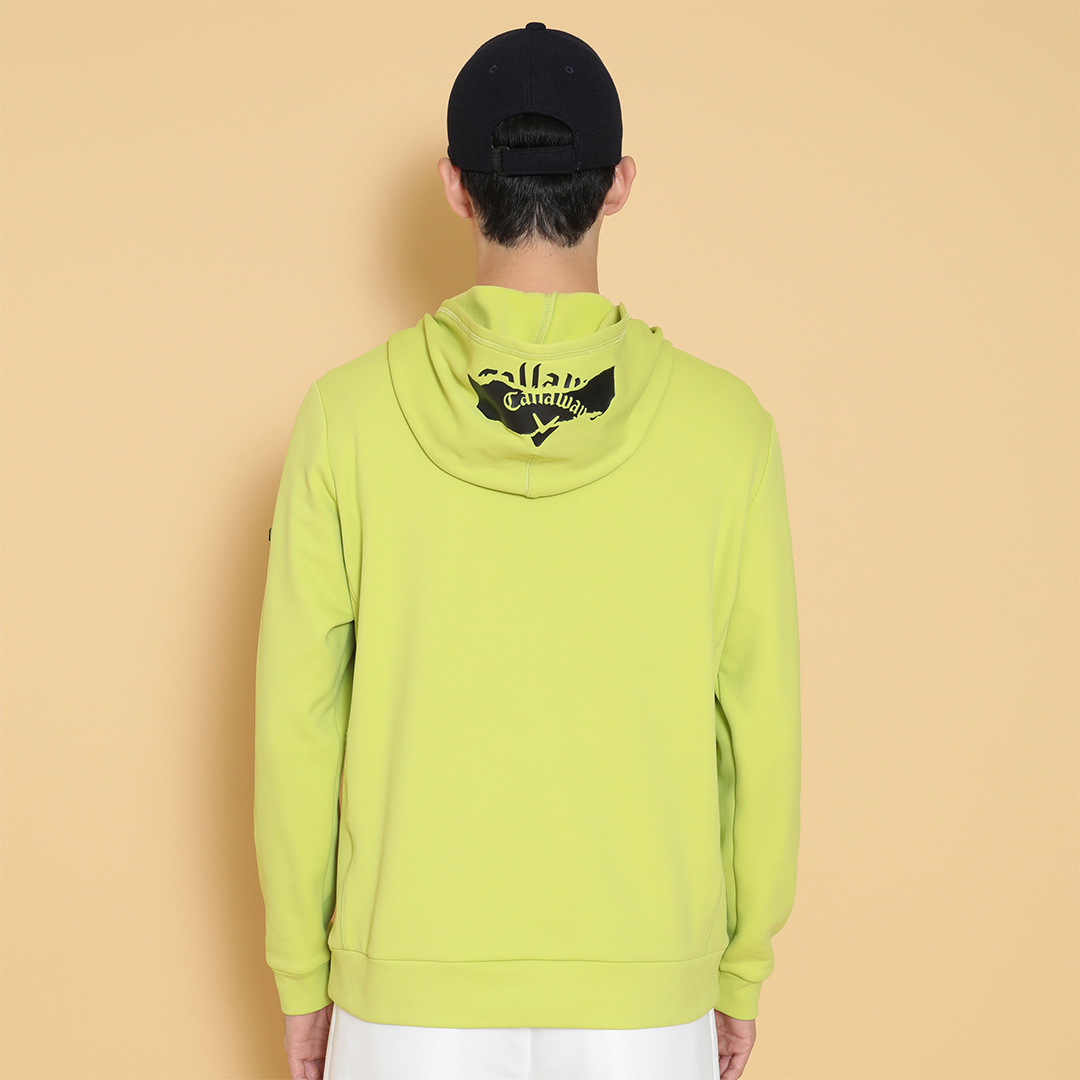 裏起毛ダブルニットフーディーシャツ (MENS)