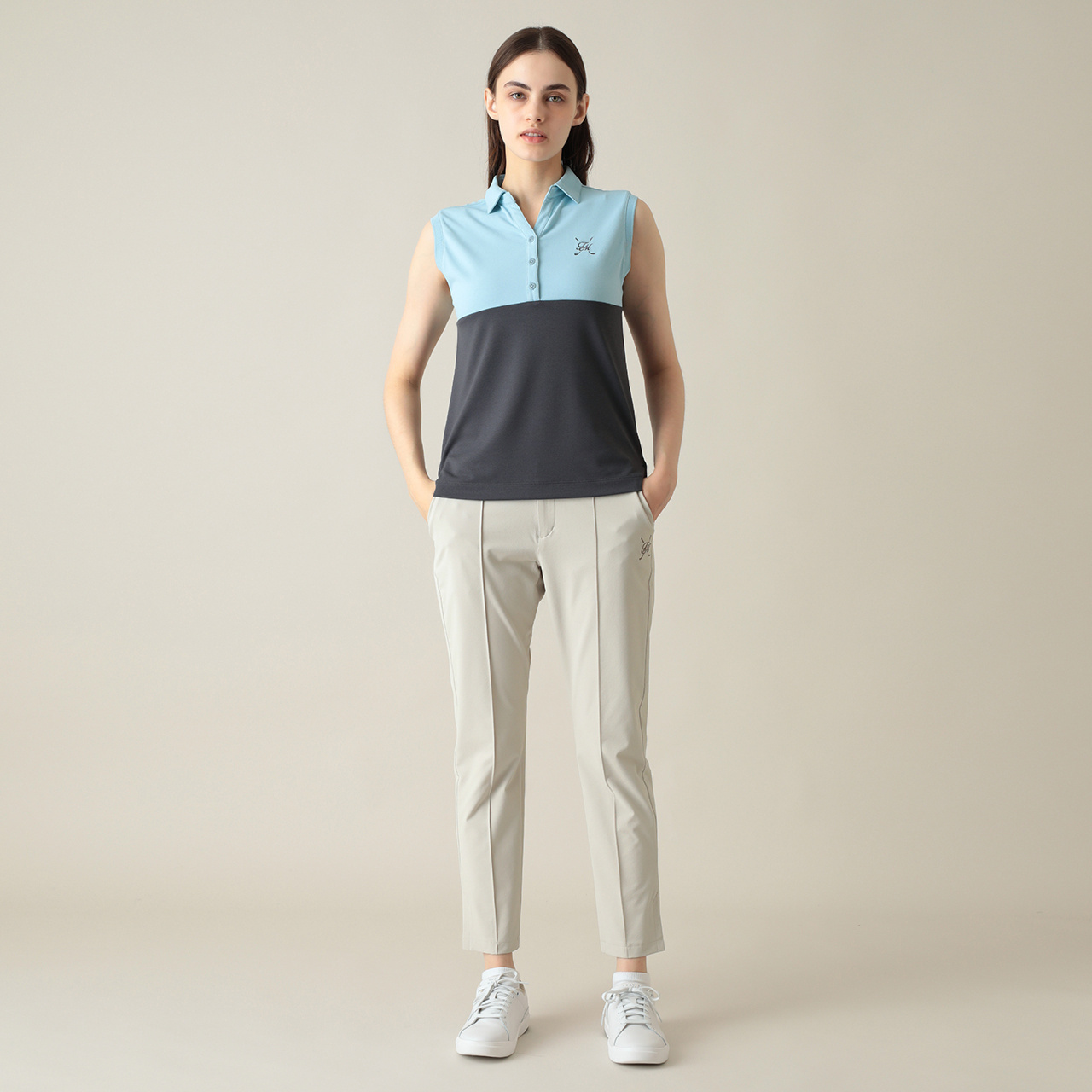 遮熱UVカット ノースリーブポロ(WOMENS)