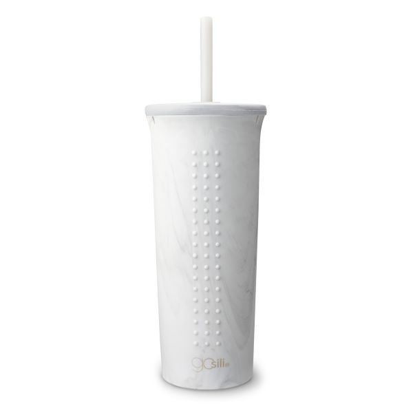 GoSili 24oz Cup w/Straw, White, 1/each (GOCUPWHT) photo
