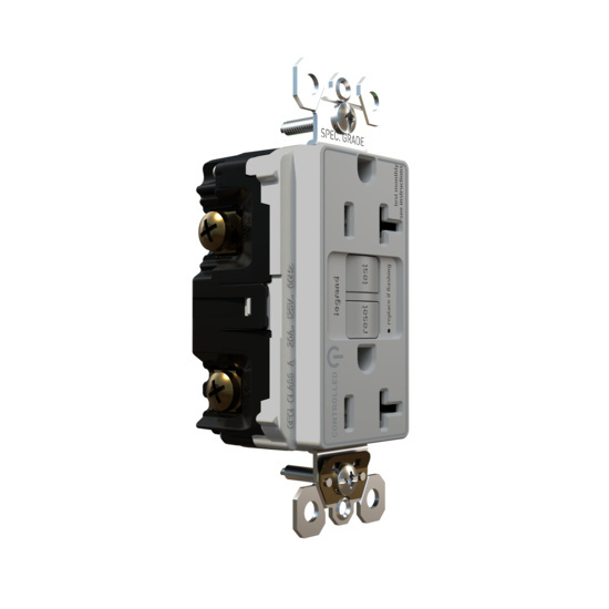 Gray Controlled GFCI Receptacle