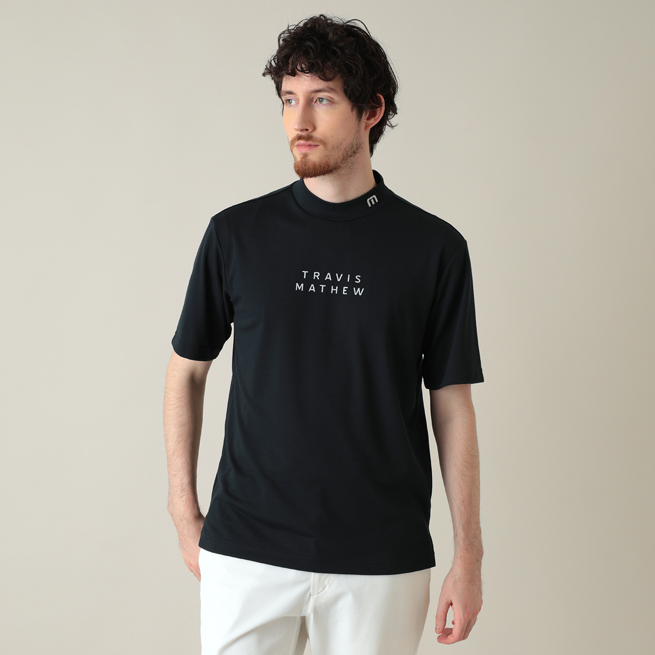 石川遼プロ着用】半袖ベーシックロゴモックネック(MENS)