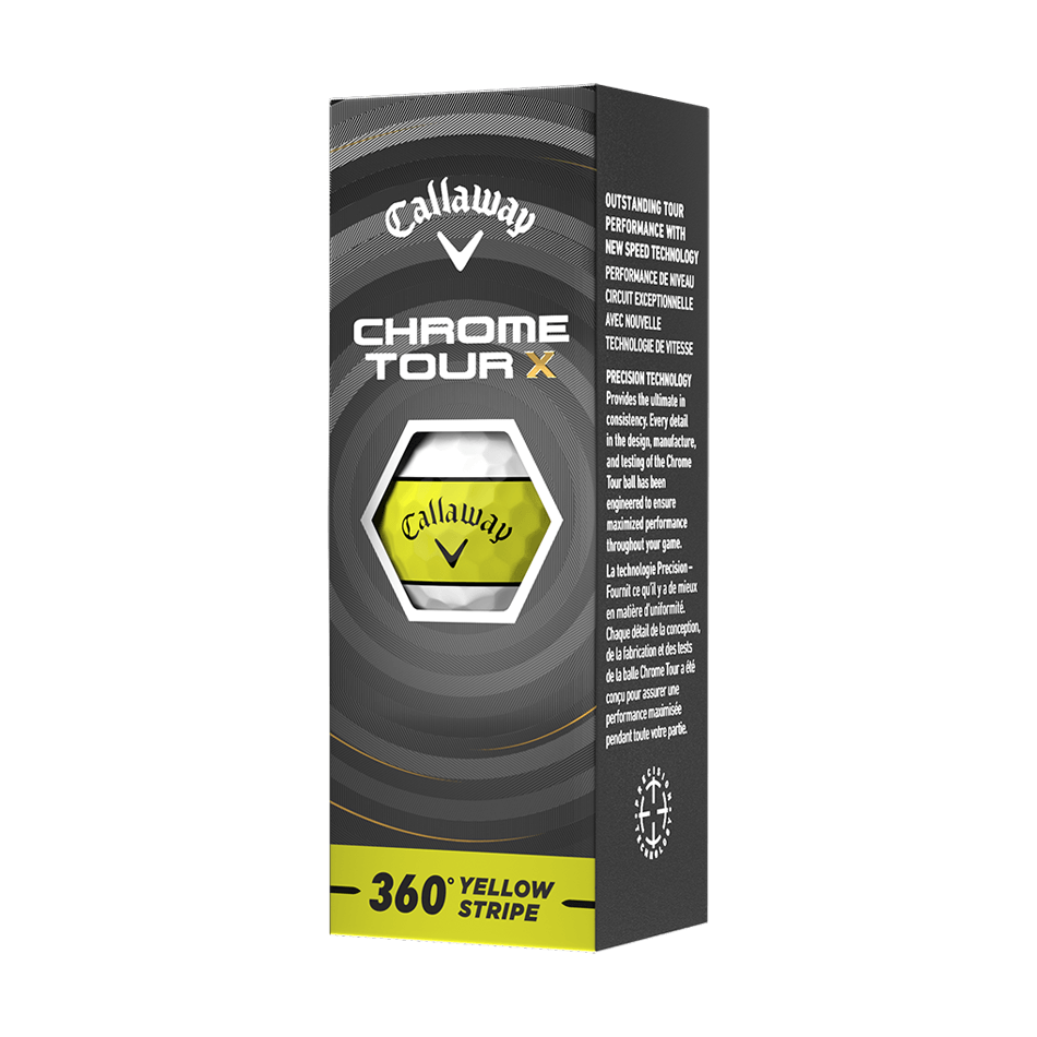 CHROME TOUR X 360° YELLOW STRIPEボール