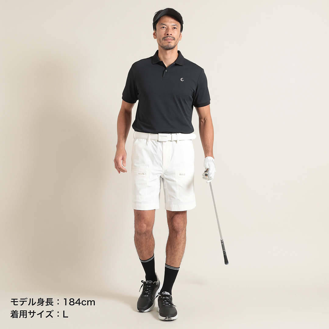 裏クールアイレットカノコ ポロシャツ (MENS)