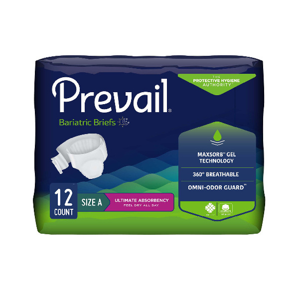 Prevail Specialty Briefs, Bariatric A (3XL), 12/bag (PVBBT Health & Beauty Health Care Incontinence Aids) photo