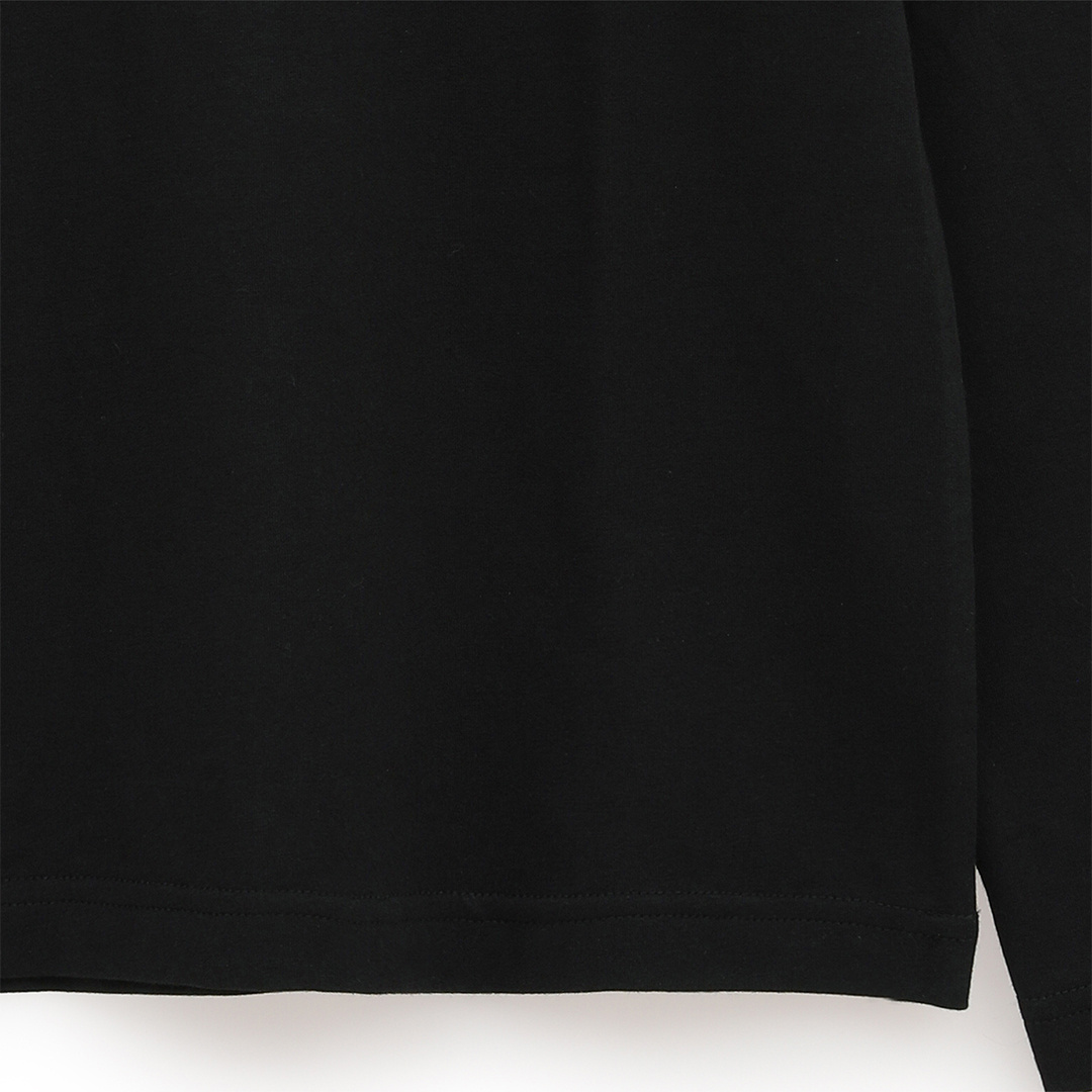 綿ベア天長袖モックネックシャツ (WOMENS)