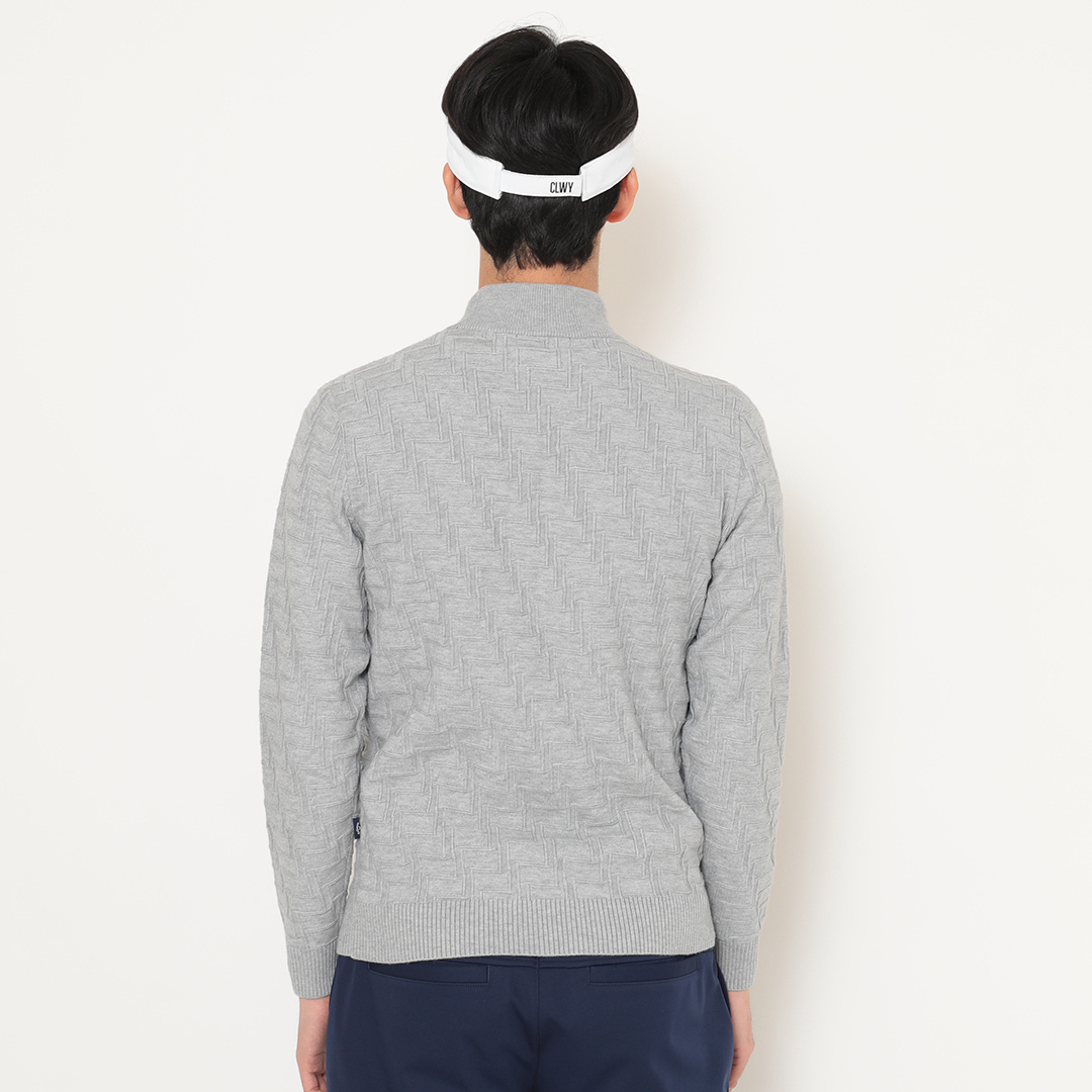 リンクス編みハイネックニット ※4Lサイズあり (MENS)