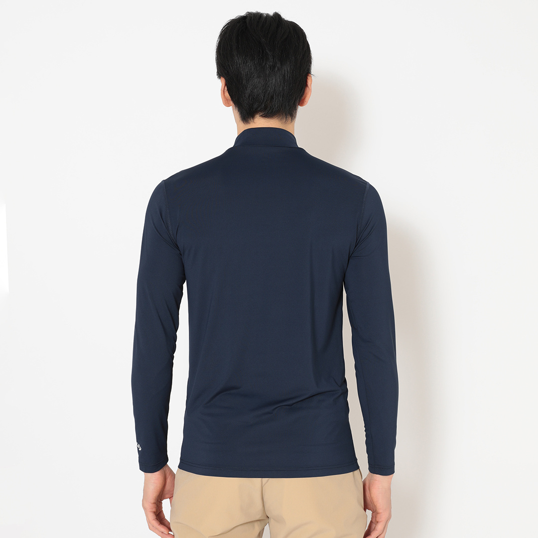 シングルジャージ長袖モックネックインナー (MENS)