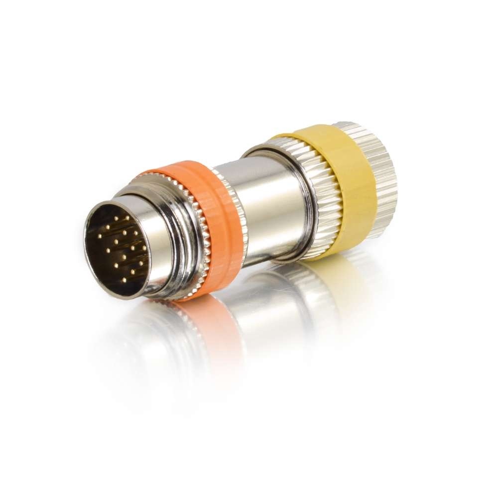 RapidRun Multi-Format (Orange) Runner to PC (Yellow) 15-pin Din Adapter