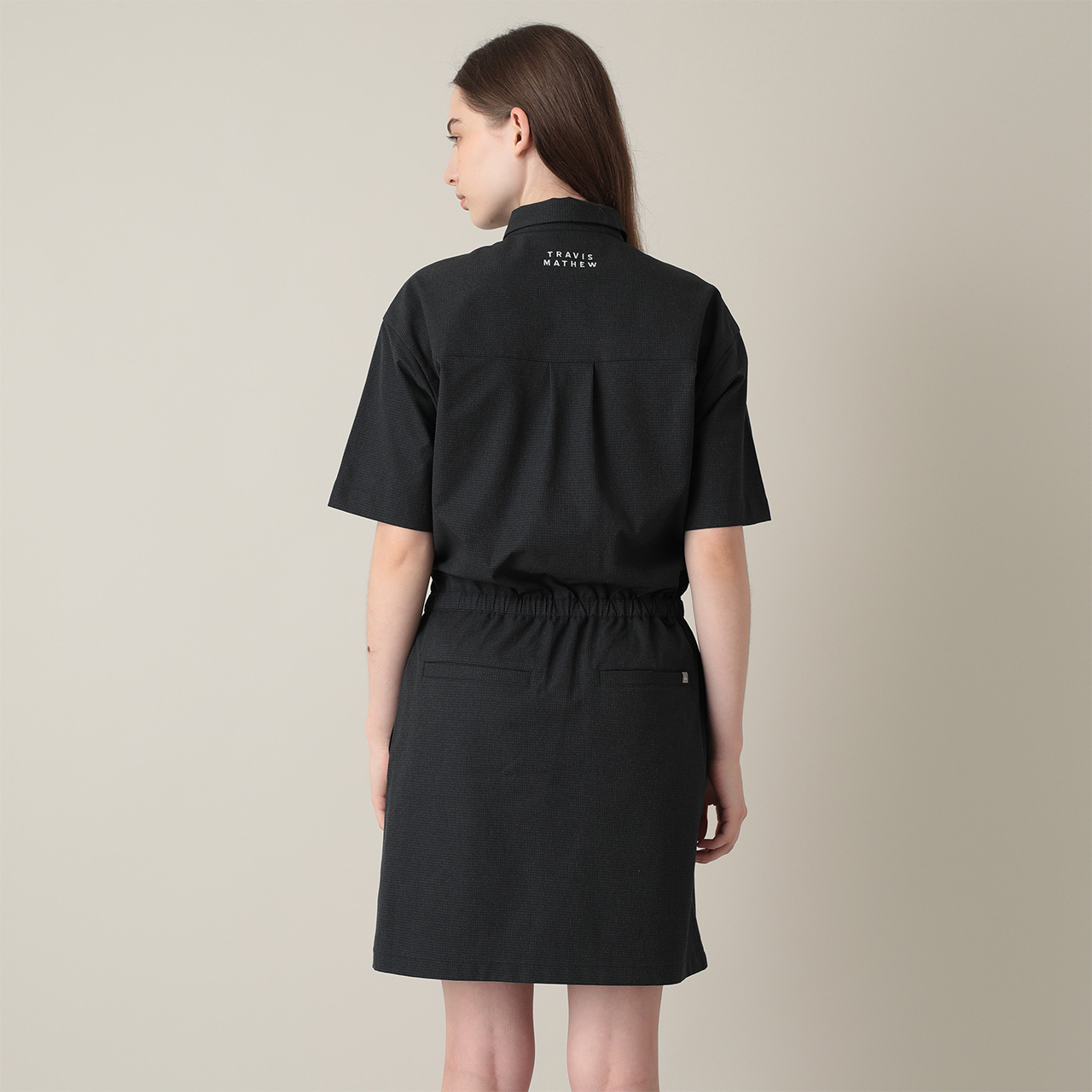 チェック柄 半袖 ワンピース(WOMENS)