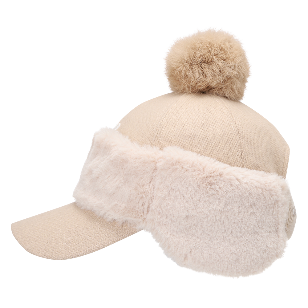 여성 울 워머 폼 세트 볼캡