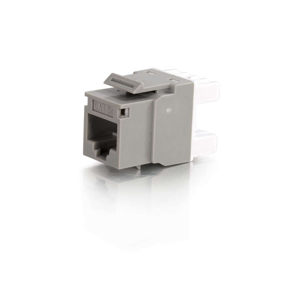 Cat5E RJ45 UTP Keystone Jack - Gray