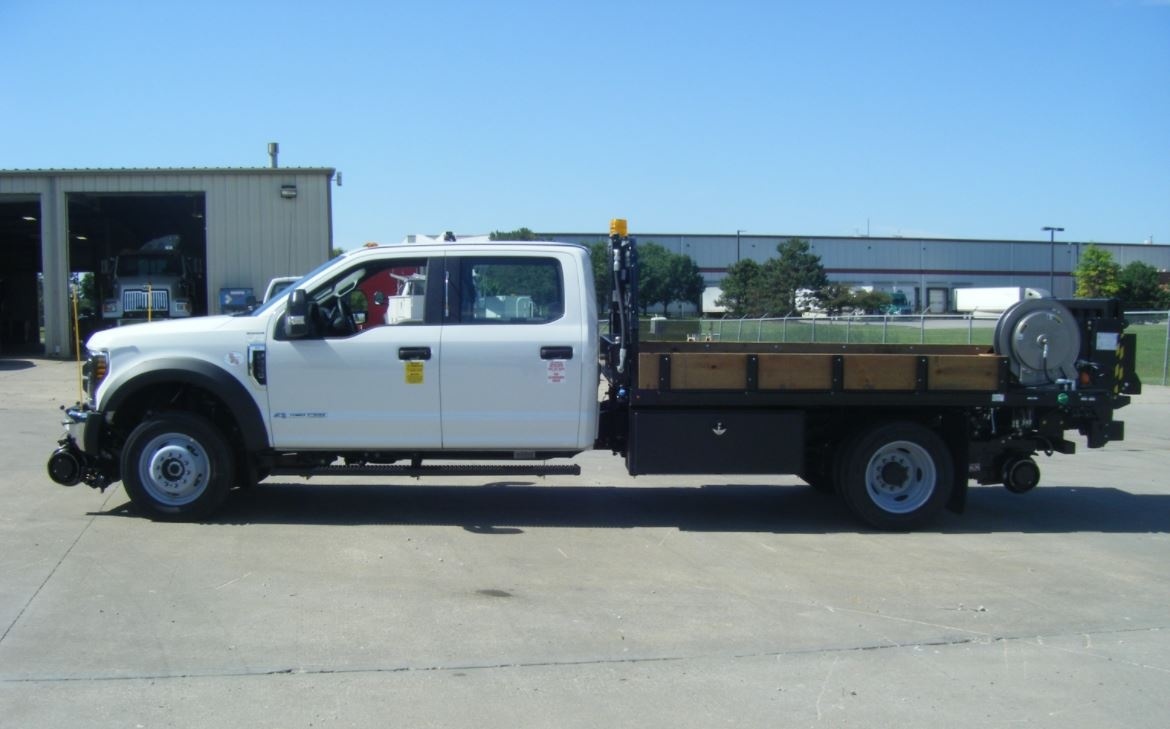MediumDuty HiRail Flatbed Truck Rental Custom Truck One Source
