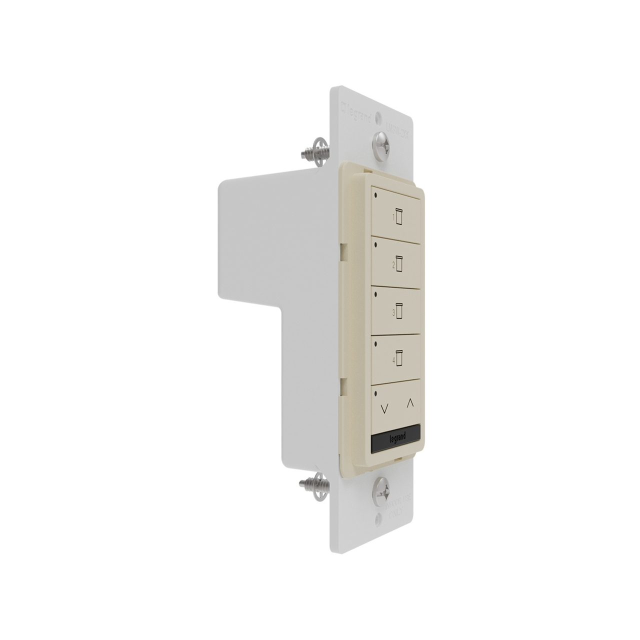 Side of ivory Wattstopper DLM Standard Switch