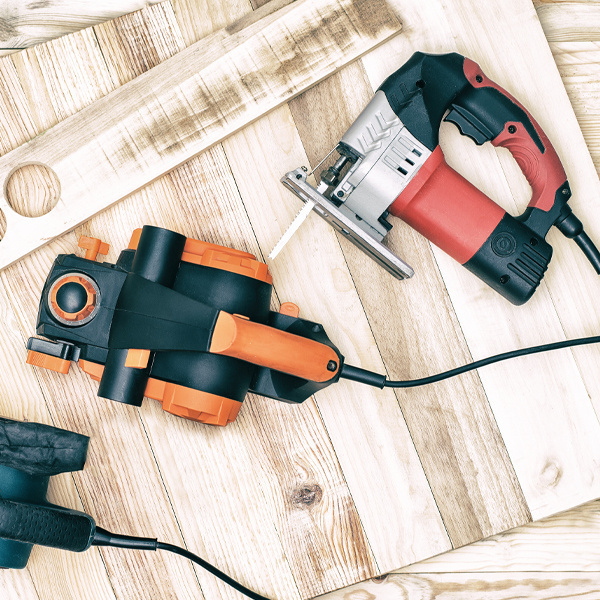 Green corded power saw