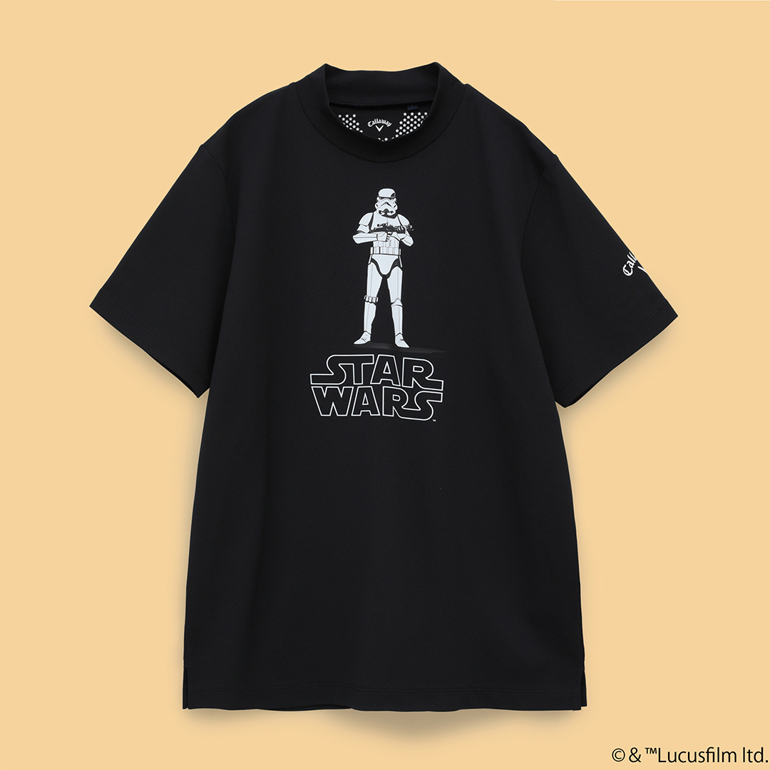 クロノスブラック　モックネック　Mサイズ　ホワイト CRONOS BLACK MOCK NECK BIG LOGO SHORT SLEEVE SHIRT【WHITE】