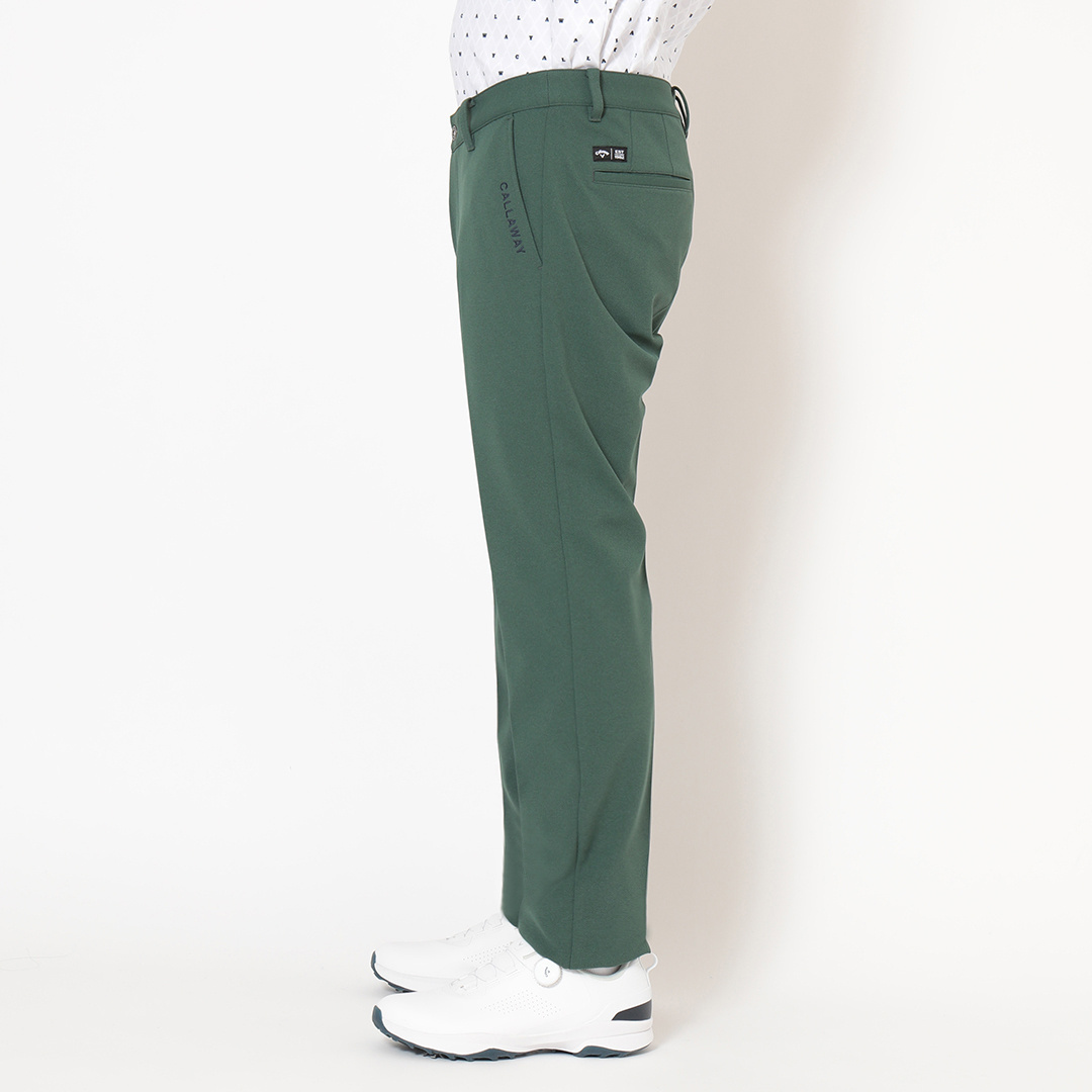 ポリエステルブロックニットテーパードパンツ (MENS)