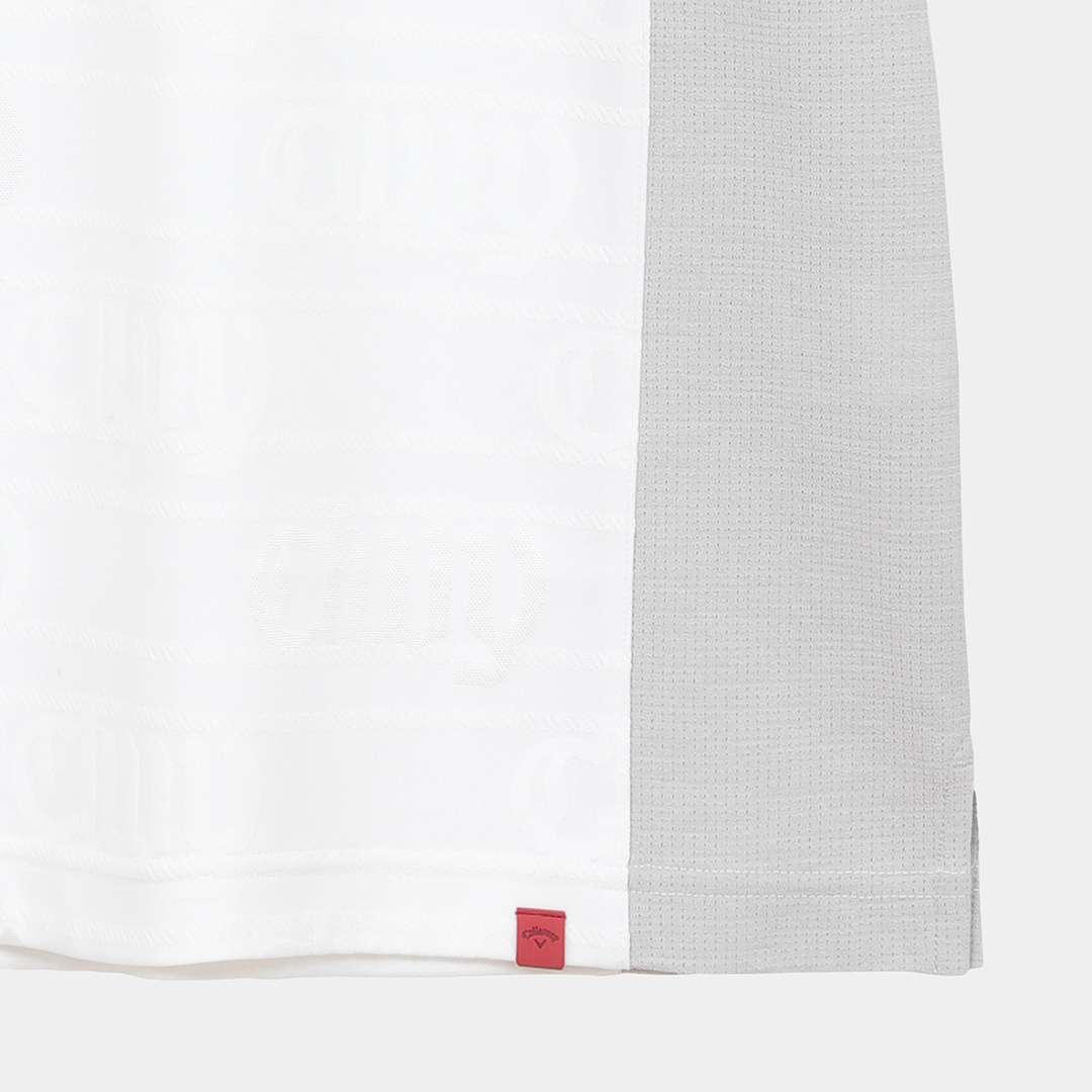 CLWYジャカード×Dot Meshモックネックシャツ (MENS)