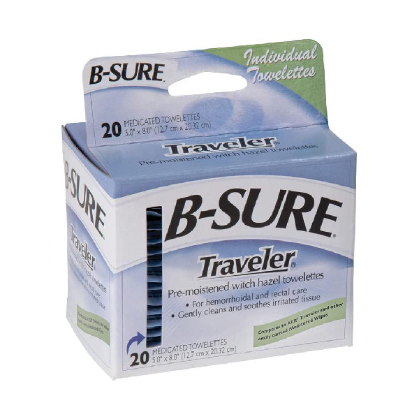 B-Sure Traveler Witch Hazel Towelettes (BSURETRVL) photo