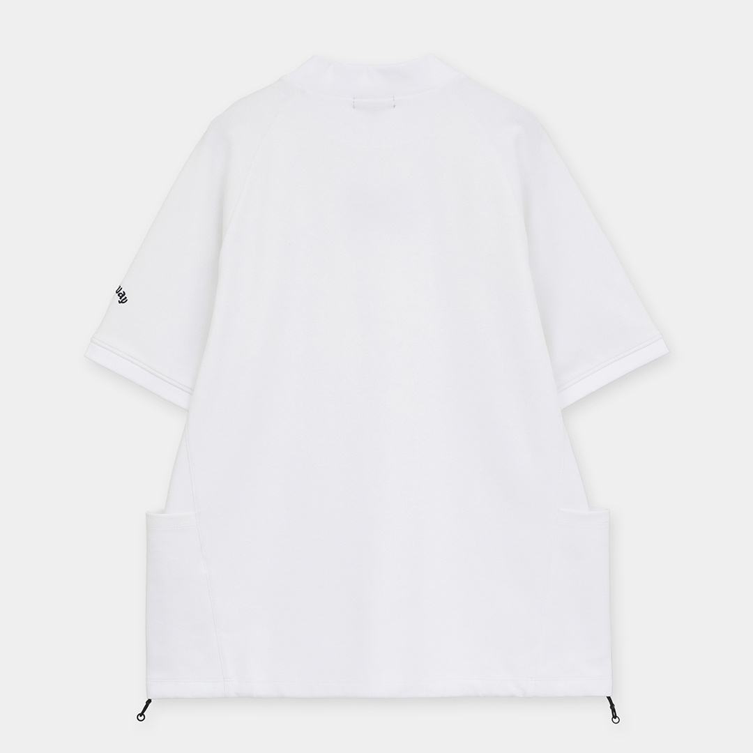 ポンチ半袖モックネック ※S/4Lサイズあり (UNISEX)
