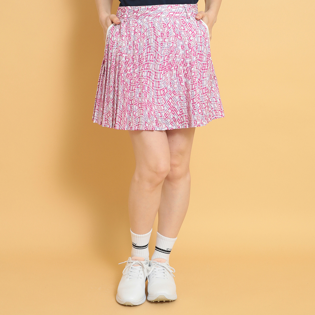 かざあなメッシュプリーツスカート (WOMENS)