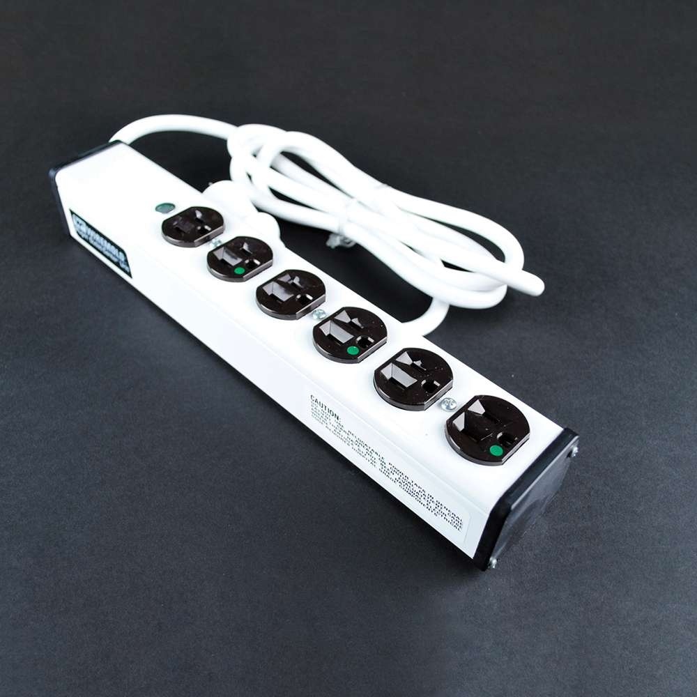 Wiremold 6-Outlet Plug-In Center Unit 120v/15a 4 Outlet Medical Grade Power Strip