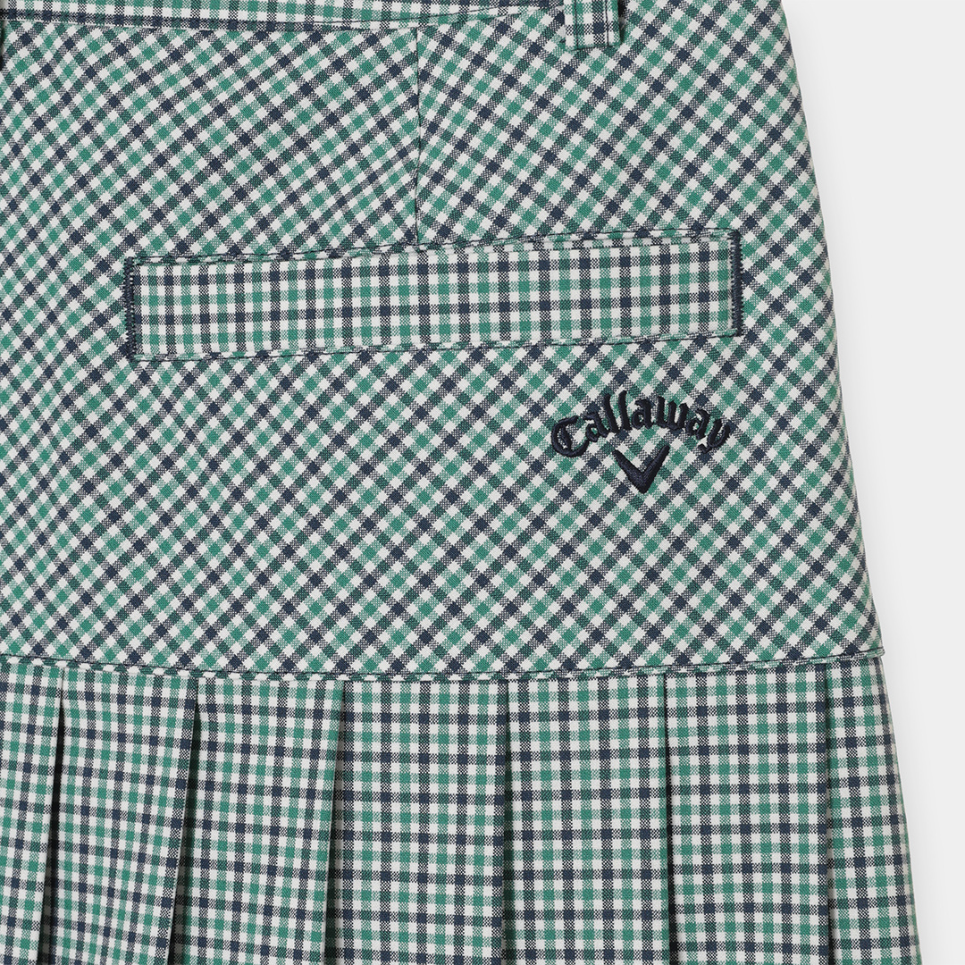 河本結プロ着用】チェックプリーツスカート (WOMENS)