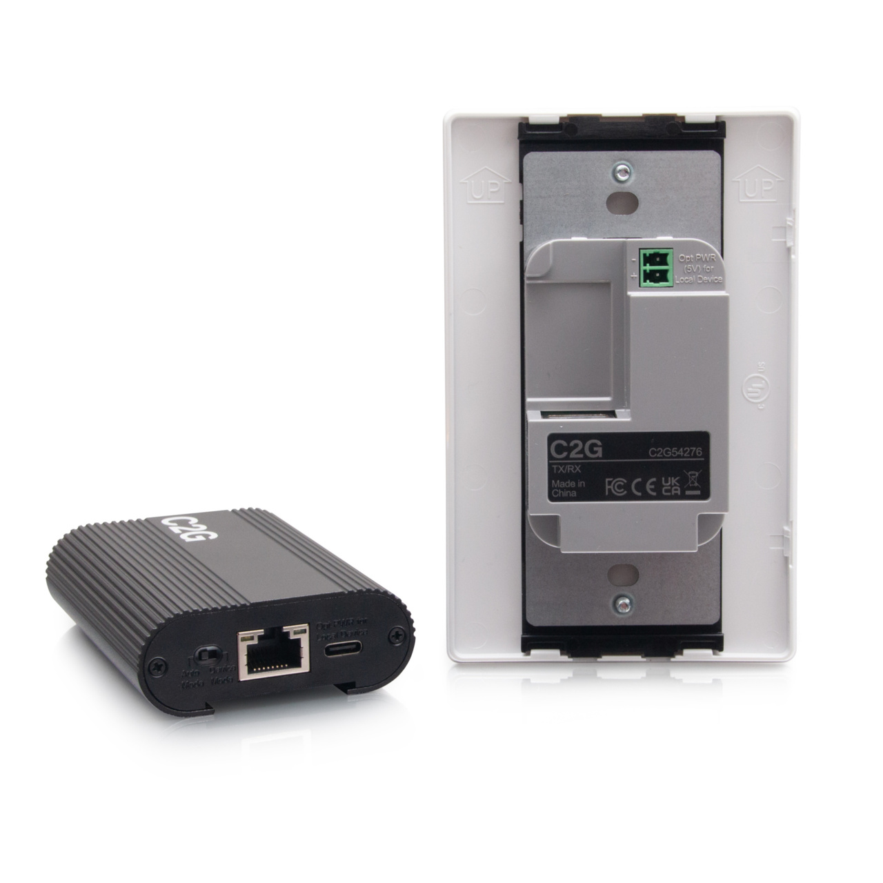 Superbooster USB Camera Extender Over Cat Single Gang Wall Plate to Box