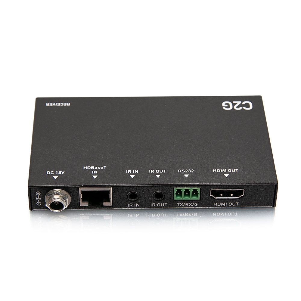 HDMI® Ultra-Slim HDBaseT + RS232 And IR over Cat Extender Box Receiver - 4k 60hz