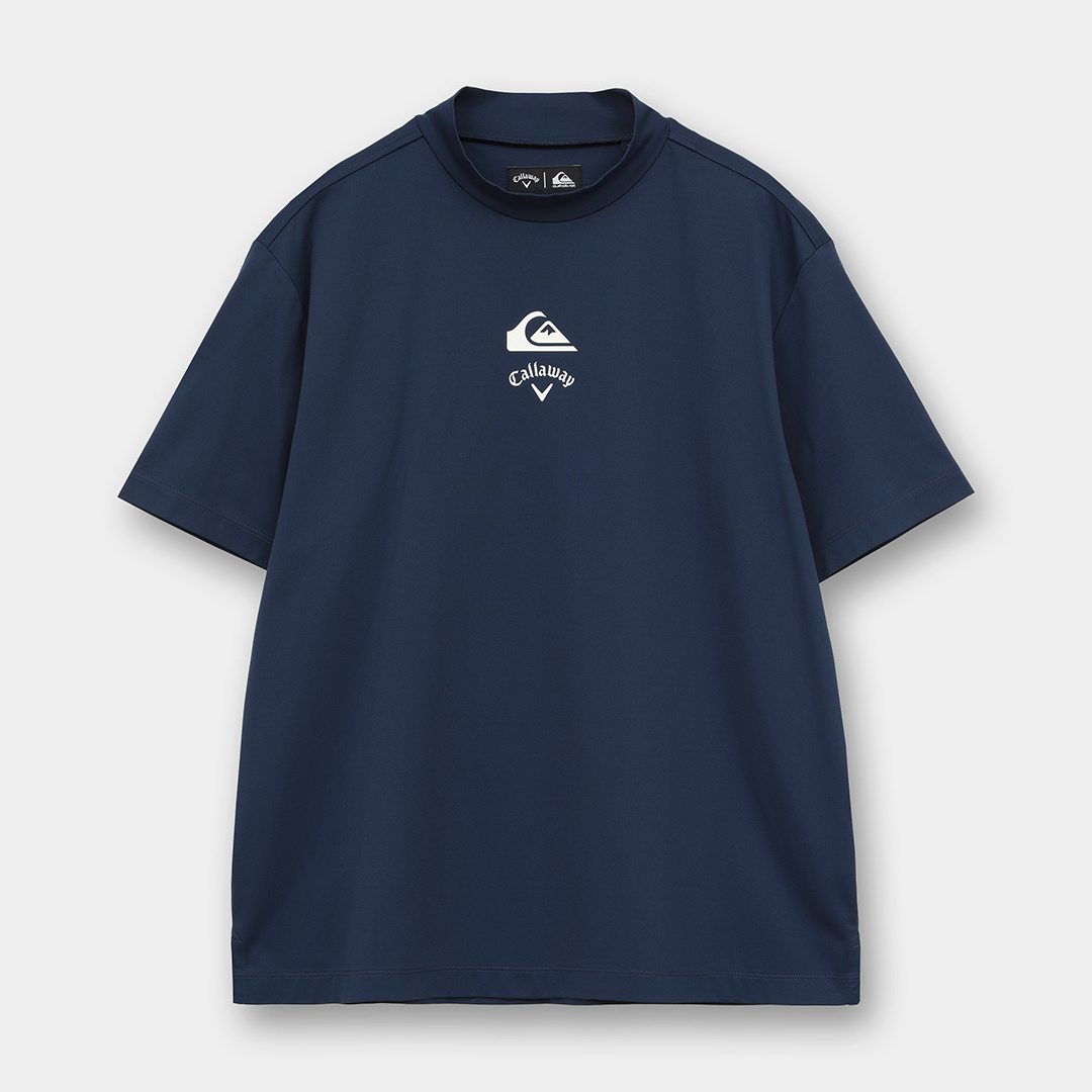 QUIKSILVERコラボ/バックロゴ半袖モックネック (MENS)