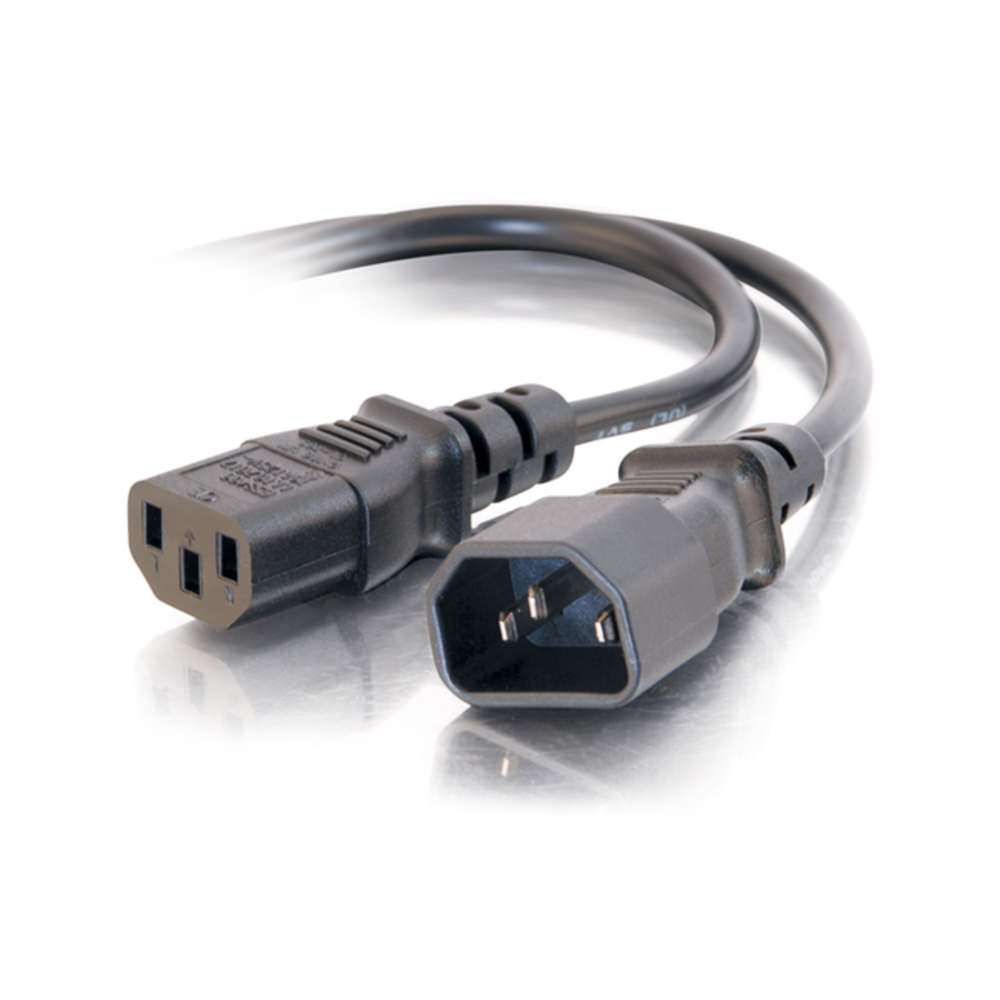 18 AWG Computer Power Extension Cord (IEC320C14 to IEC320C13) (TAA Compliant)