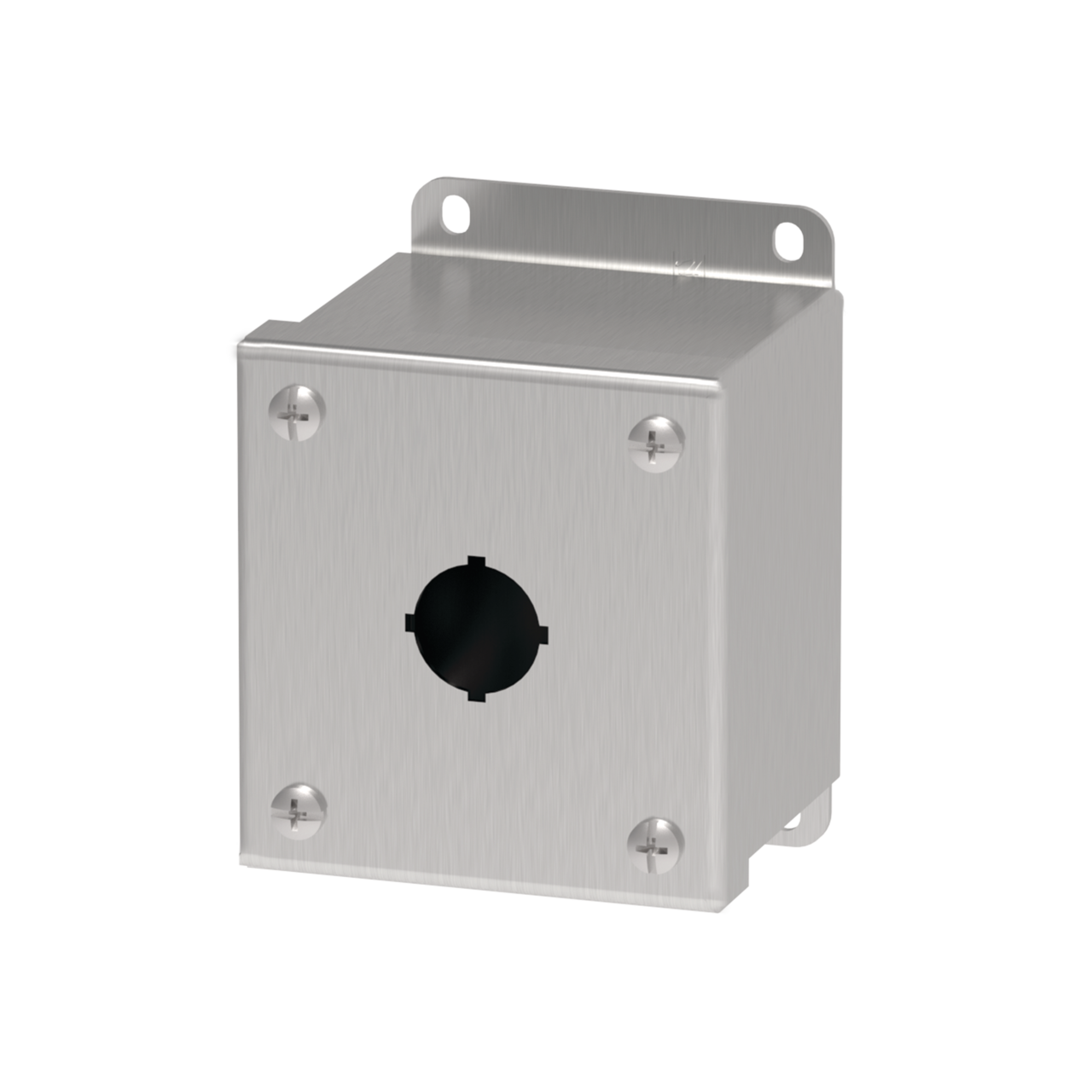 Product image for Hoffman E1PBGSS 30.5-mm and 22.5-mm Pushbutton Enclosures, Type 4X, 1PB x 22.5mm, SS Type 304