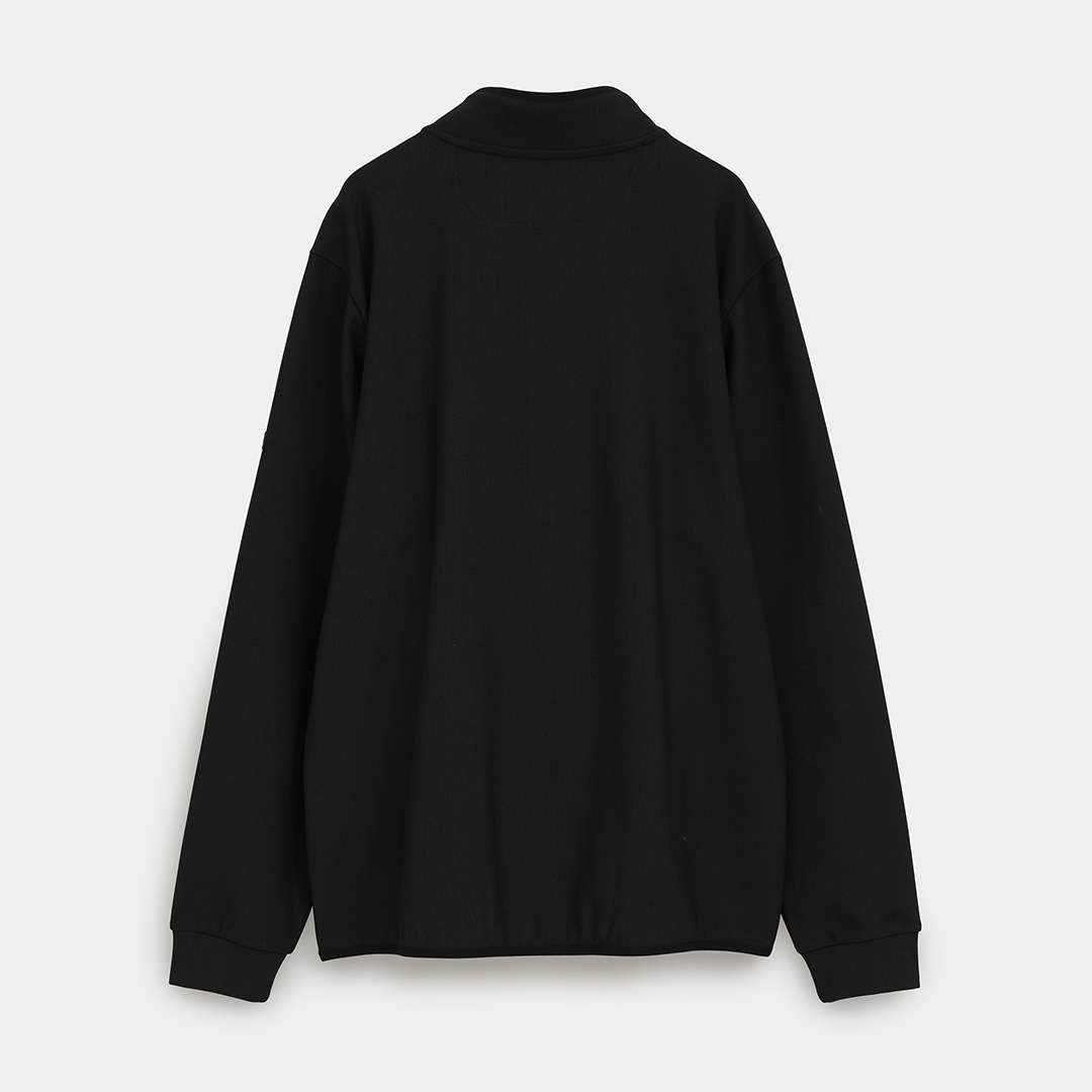 裏起毛ハーフジップモックネックシャツ ※4Lサイズあり (MENS)