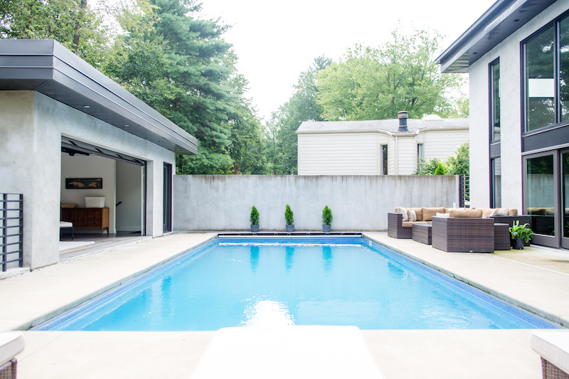 This pool is so inviting.... From Fall Away Lot to Dream Home